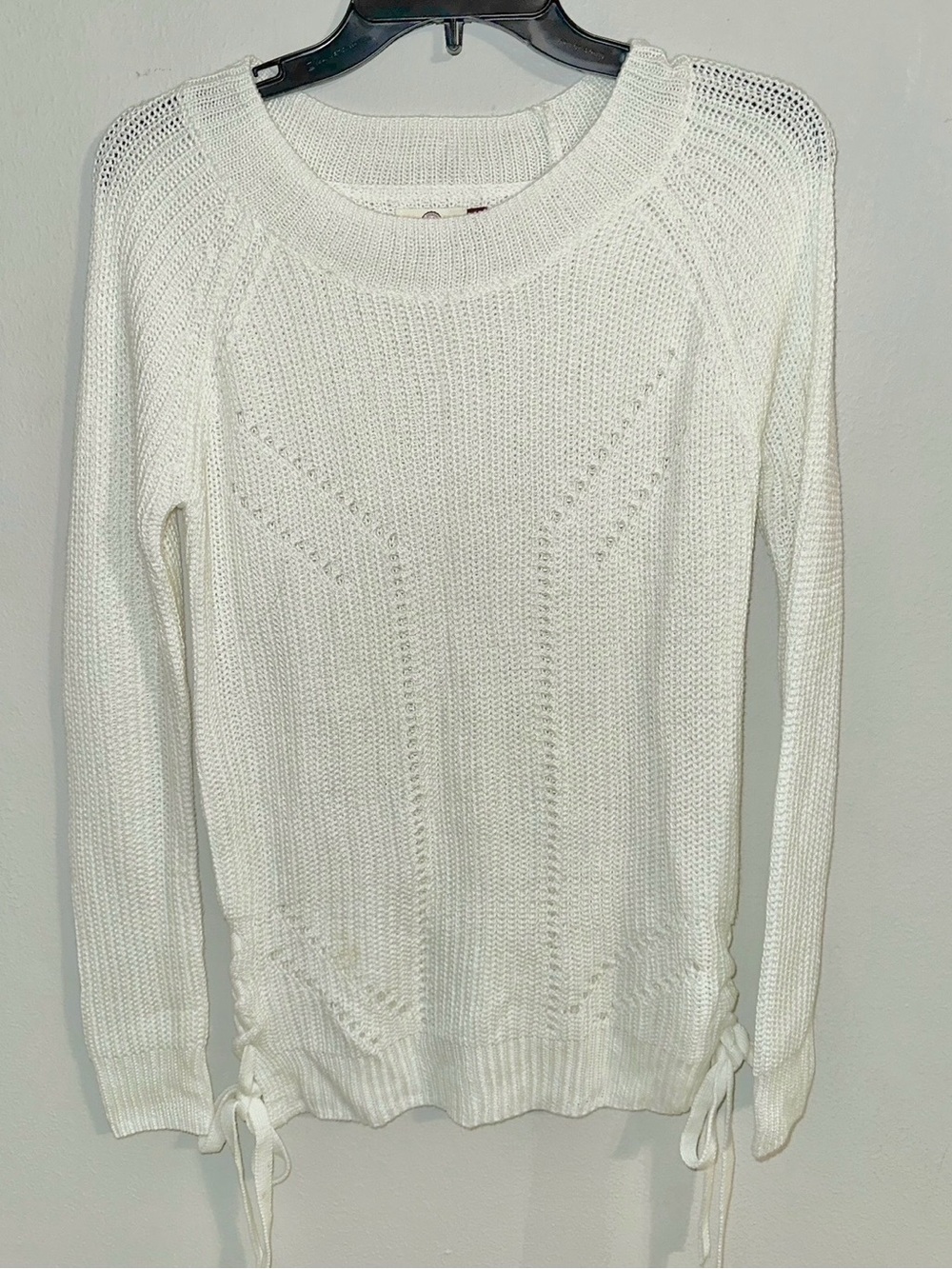 SO Off White Crew Neck Sweater